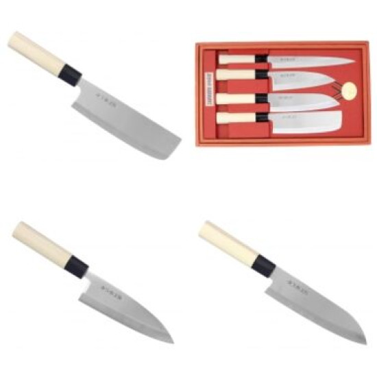Japonské kuchynské nože Haller 20257 sada 4 ks