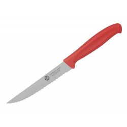 Kuchynský nôž Albainox 17324R červený zúbkovaný