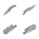 Zatvárací nôž Defcon Rhino TF9315 titán/šedý