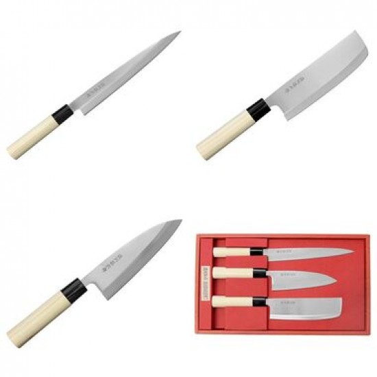 Japonské kuchynské nože sada 3 ks
