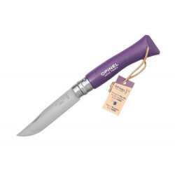 Zatvárací nôž Opinel VRI 7 s pútkom - fialový