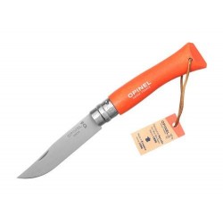 Zatvárací nôž Opinel VRI 7 s pútkom - oranžový