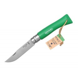 Zatvárací nôž Opinel VRI 7 s pútkom - zelený