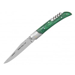 Zatvárací nôž Pradel Evolution 7408 zelený, vývrtka