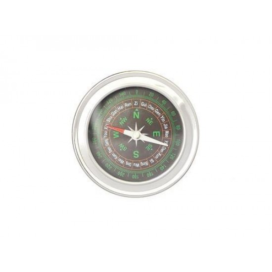 Palubný kompas strieborný 7,5 cm