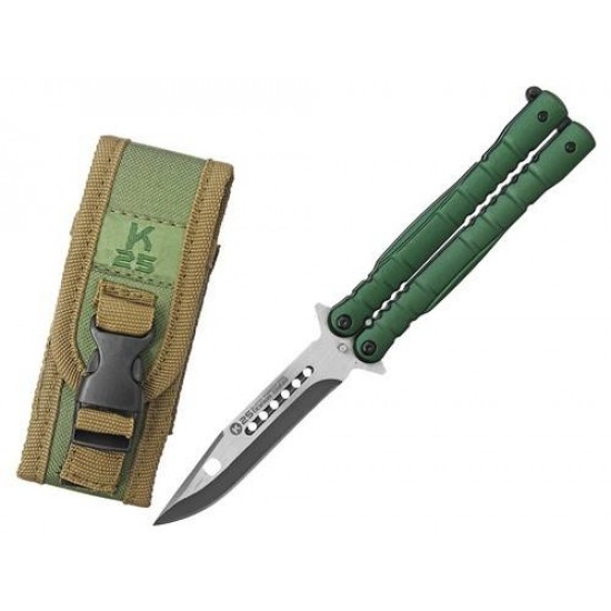 Nôž motýlik RUI Tactical (K25) 02130 zelený