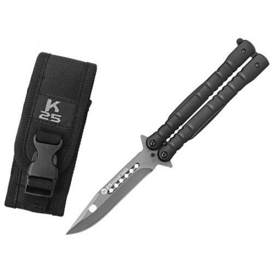 Nôž motýlik RUI Tactical (K25) 02131 čierny