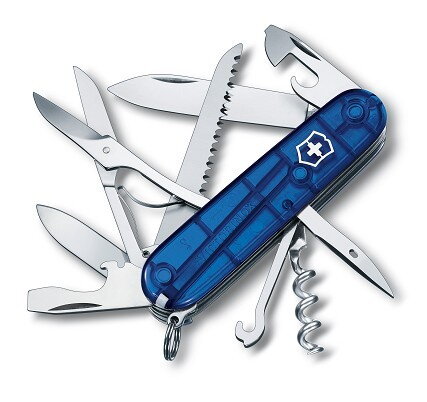Victorinox Huntsman – transparentný modrý
