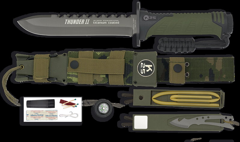 Taktický nôž - dýka s púzdrom RUI-K25 THUNDER II