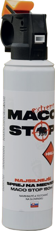 Najsilnejší sprej na medvede MACO STOP Extreme 150ml hmla Najsilnejší sprej na medvede MACO STOP Extreme 150ml hmla