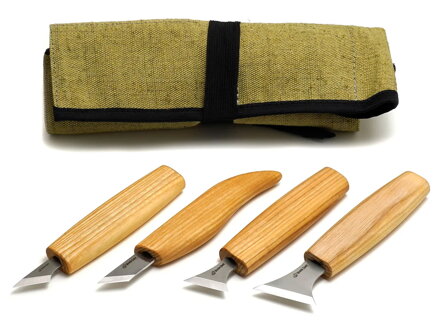 Sada rezbárskych nožov BeaverCraft Geometric Wood Carving S05 4 nože