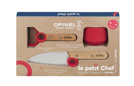 Opinel Le Petit Chef detský kuchársky set červený