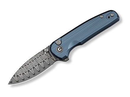 Nôž Civivi Mini Shakan C20052F-DS1 Blue Aluminum Damascus