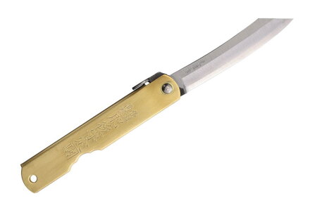 Bazárový produkt - Higonokami Aogami Folder Brass vreckový nôž