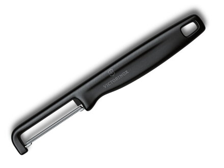 Victorinox 6.0943.3 Iota Peeler škrabka - zúbkovaná, čierna