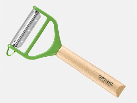 Opinel T-Duo drevená škrabka na zemiaky - zelená