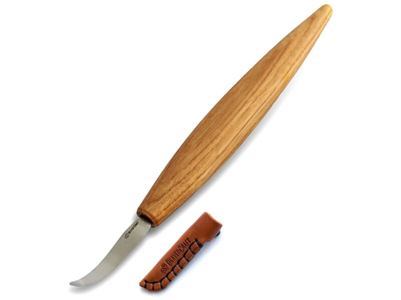 Lyžičkár BeaverCraft SK4S - pre pravákov, kožené puzdro