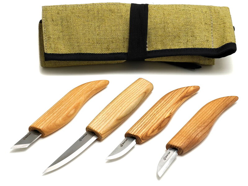 Sada rezbárskych nožov BeaverCraft S07 Basic Set 4 nože