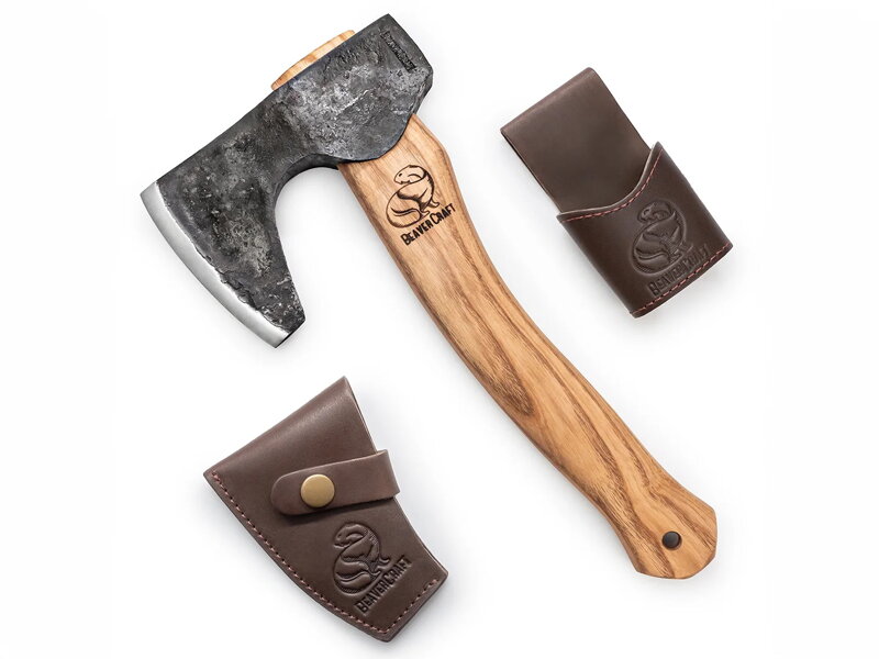 Beavercraft AX6 Long Bearded Bushcraft Hatchet 530 g "bradatá" sekera