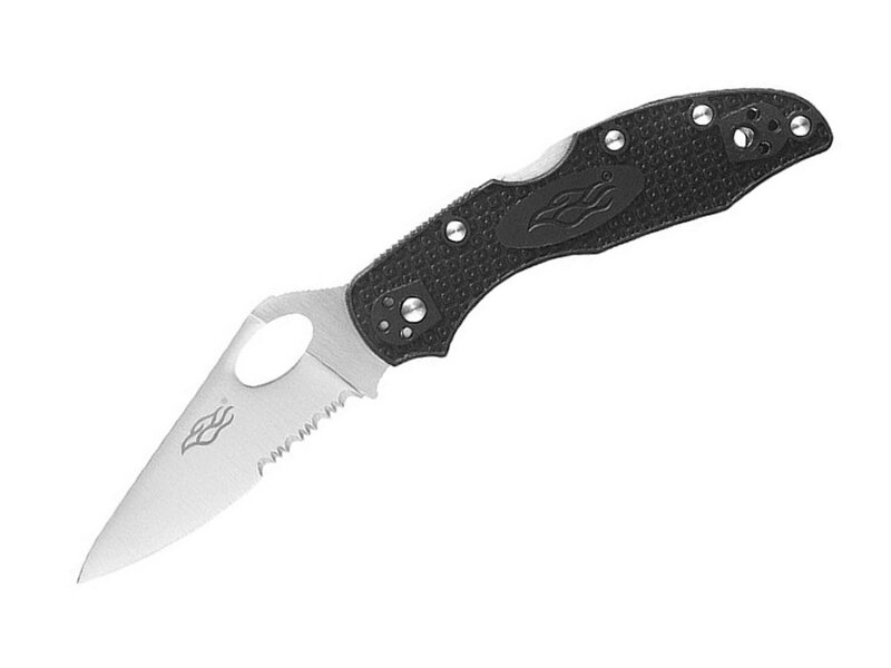 Ganzo Firebird F759MS-BK Black Serrated vreckový nôž