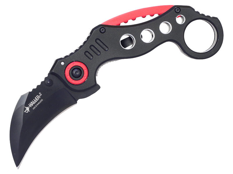 Nôž Haller 84680 karambit červený
